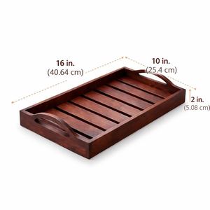 Plateau en bois de bambou, plateau à thé irrégulier en bois, assiette à collation, assiette à gâteau, assiette à petit-déjeuner, assiette à café, assiette à dessert - Product Image 1