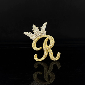 Colgante de Hip Hop con Circonitas Cúbicas para Hombre, The Ice Legacy, con Baño de Oro y Oro Rosa, Material de Aleación, Regalo para Fiestas - Product Image 1