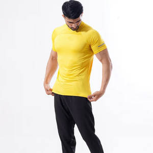 T-shirt Homme Confortable et Extensible à Col Rond, Coupe Musclée, Couleur Unie, Vêtement de Sport – Prix Bas Usine, Meilleures Ventes - Product Image 6