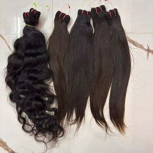 Extensions de cheveux indiens bruts, lisses et soyeux |   Mèches de cheveux humains Remy non traités |   Approvisionnement direct d'usine - Product Image 1
