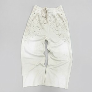 Nuevos Pantalones Deportivos Elegantes de Cristal Blanco con Dobladillo sin Rematar, Pierna Ancha, Cintura Elástica, Ajuste Relajado, Estilo Casual Urbano, OEM - Product Image 4
