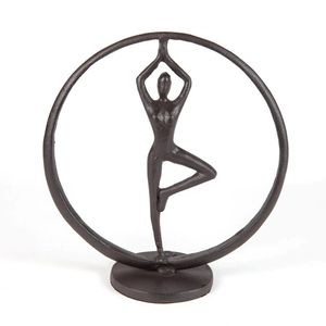 Sculpture d'art moderne abstraite en métal, figurine humaine, design contemporain, décoration de table, statue d'appoint pour salon - Product Image 3