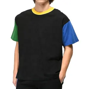2022 T-Shirt da uomo di alta qualità 2022 abbigliamento da allenamento due blocchi di colore polo da golf bicolore T-Shirt tinta unita divisa