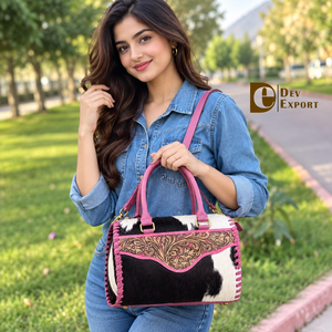 Bolso de Hombro de Mujer 2026, Nuevo, Hecho a Mano, Tallado en Cuero, Estilo Bohemio, de Diseño Lujoso - Product Image 3