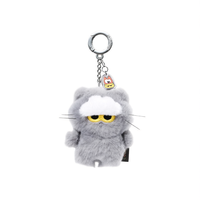 Porte-clés mini Zoa Line Friends G-Dragon K-POP Zo&Friends, pendentif en peluche Zoa, couleur grise