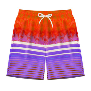 Shorts de Baño Personalizados para Hombre, de Secado Rápido, con Estampado de Palmeras, Cordón Ajustable, Transpirables, de Poliéster, para Playa y Deportes Acuáticos - Product Image 5