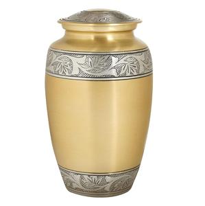 Pequeña urna de metal estilo europeo para adultos, con tapa segura, para cenizas de cremación y exhibición conmemorativa. - Product Image 6