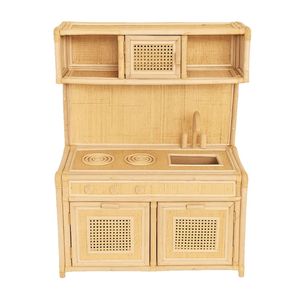 ชุดครัวเด็กขายดี ชุดครัวไม้สำหรับเด็ก ขายส่งหวายและไม้ ราคาแข่งขัน รับผลิตแบบ OEM ODM - Product Image 1