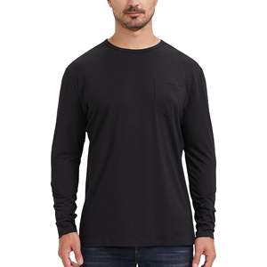 T-shirts pour hommes à manches courtes, coupe ample, avec motifs d'impression personnalisés, en tissu personnalisé, tricotés, teints unis, vente en gros sur mesure - Product Image 3