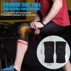 Genouillères de compression élastiques personnalisées pour le basketball avec protection du logo, soutien du genou pour le sport - Product Image 5