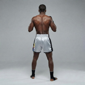Custom Logo Pro Boxing <b>Trunks</b> Tearaway Muay Thai Shorts Heavyweight Quick Dry Breathable Elastic Waist Fighting Training Wear - Product Image 4