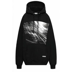 Sweat-shirt à capuche surdimensionné pour homme, personnalisé avec logo, de haute qualité, imprimé abstrait jaune, en coton molletonné, décontracté, pour l'automne, vente en gros - Product Image 6