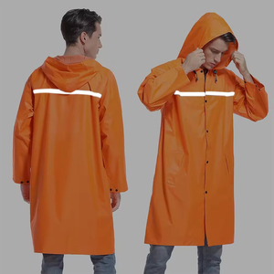 Veste de pluie imperméable et respirante pour homme et femme, coupe-vent léger à capuche, prix usine OEM - Product Image 3
