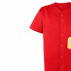 ชุดเบสบอลสำหรับผู้ชาย |   เสื้อยืดโพลีเอสเตอร์ 100% ระบายอากาศได้ดี น้ำหนักเบา แขนสั้น พิมพ์ลายโลโก้ด้านหน้า - Product Image 3