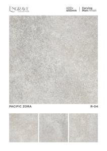 Azulejos de porcelana de 600x600 mm con acabado mate tallado, diseñados para pisos modernos que requieren suavidad visual y resistencia estructural. - Product Image 2