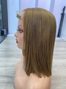 Prix usine 100% brut vierge vietnamien trame humaine dentelle perruque os droit gingembre couleur Super Double dessiné Extensions de cheveux - Product Image 6