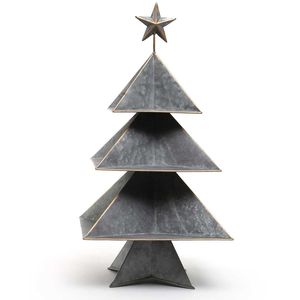 Árbol de Navidad Metálico Moderno, Decoración Festiva para el Hogar - Product Image 1