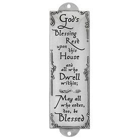 Hot Selling Silver Pewter Mezuzah Case <b>Beaded</b> Judaica <b>Door</b> Blessing Cover Handmade Jewish Home Gift Wall Accent Decor Accent Art - Product Image 3