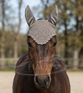 Cache-oreilles pour cheval, voile anti-mouches, filet d'oreille en crochet respirant et insonorisant, équipement équestre - Product Image 2