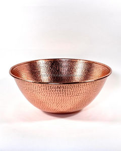 Grand bol de service en cuivre fait à la main pour restaurants buffets salle à manger authentique élégant et durable ustensiles de cuisine élégants - Product Image 2