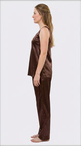 <b>Ladies</b> Satin Two Piece <b>Pajama</b> Set Comfortable <b>Silk</b> Lounge Wear Sleepwear - Product Image 6
