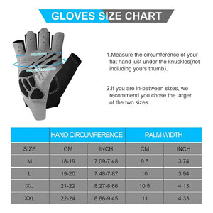 Gants de cyclisme mi-doigts personnalisés avec logo pour hommes, fabriqués en tissu extensible, design réfléchissant, simili cuir absorbant les chocs et antidérapant - Product Image 6