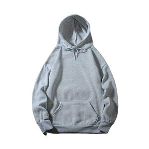 Sudadera con Capucha Personalizada para Hombre, de Felpa Gruesa, Estilo Holgado, para Entrenamiento y Gimnasio, Color Blanco Liso - Product Image 3