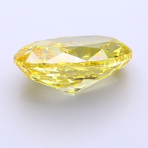 Diamant Jaune Vif Fantaisie de 5,01 Carats, Coupe Ovale Modifiée, Polissage Excellent, Clarté VS2, Certifié CVD, Pierre Précieuse Non Montée, Cultivée en Laboratoire - Product Image 4