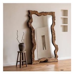 Marco de Madera Ecológico Hecho a Mano para Espejo de Pared, Decoración Interior Sostenible - Product Image 4