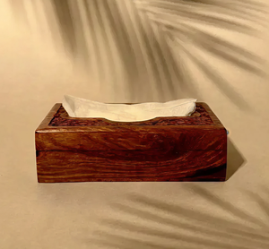 Caja de pañuelos de madera, diseño moderno, cómoda y fácil de usar, soporte decorativo para servilletas para mesa de hogar u oficina - Product Image 6