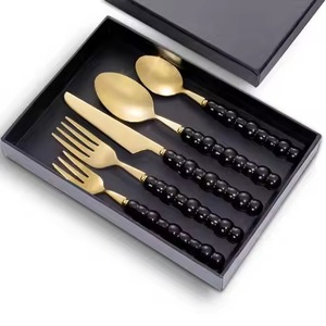 Elegant Food Service Metal Cutlery Set Spoon Fork Serving Pair Perfect for Dining <b>Table</b> and <b>Buffet</b> Presentation - Product Image 6