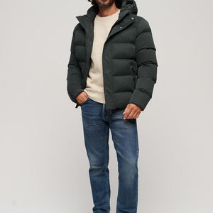 Veste matelassée à bulles pour hommes en gros, manteau d'hiver chaud personnalisé, vêtements décontractés d'extérieur, streetwear, fabricants de vêtements OEM ODM - Product Image 3