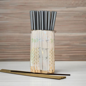 Round Smooth Wood Disposable Chopsticks - Product Image 2