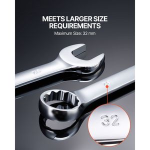 Set di 25 Chiavi Combinate in Acciaio al Carbonio da 6 mm a 32 mm con Custodia Arrotolabile - Product Image 5