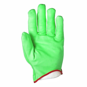 Premium Quality Cowhide Grain Leather <b>Driver</b> Work <b>Gloves</b> Thick Fleece Lining Industrial Protection Anti-cold Durable Anti-Static - Product Image 5