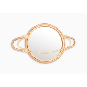 Espejo de Pared Decorativo Colgante con Forma de Planeta, Hecho a Mano en Vietnam con Ratán Natural, Precio de Fábrica - Product Image 1