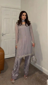 Salwar Kameez Tradicional de Georgette Sintética para Mujer - Ropa para Bodas y Fiestas, Protección Solar y Absorción de Humedad para Todas las Estaciones - Product Image 6