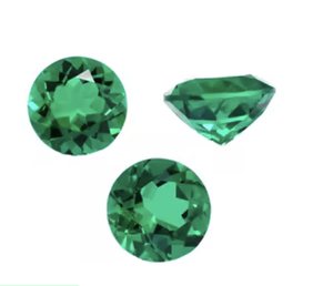 Esmeralda Colombiana de 5mm-10mm, Corte Brillante Redondo, Esmeralda Sintética Cultivada en Laboratorio, Certificada por Terceros - Product Image 3