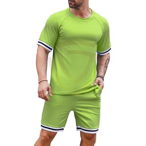 Ensemble d'été pour hommes, ensemble 2 pièces, tendance 2026, t-shirts à manches courtes et shorts - Product Image 3