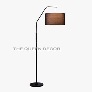 Factory Bulk White Fabric Shade Round Shape Aluminum Metal Floor Lamps <b>Indoor</b> <b>Lighting</b> Living Room Decoration - Product Image 6