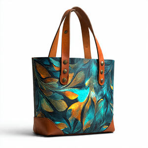 Sac fourre-tout vintage en cuir véritable pour femme, style streetwear décontracté, sac à bandoulière pour femme - Product Image 4