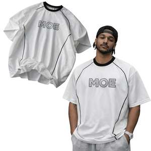 T-shirt de sport pour homme personnalisé avec logo, en maille Dry Fit, avec passepoil sur mesure – Fournisseurs de t-shirts et chemises de sport pour homme - Product Image 4