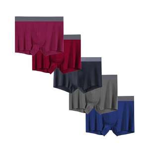 Calzoncillos Boxer de Algodón y Spandex Transpirables, Tejido Elástico de Algodón Suave, Ajuste Cómodo para Hombres, Uso Diario y Deportivo - Product Image 4