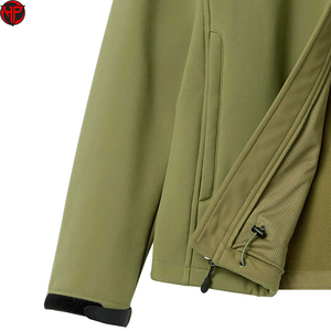 Chaqueta Softshell para Hombre, Cuello Alto, Cierre de Cremallera, Ropa de Trabajo, Resistente al Viento y al Agua, Ligera, para Exteriores - Product Image 4