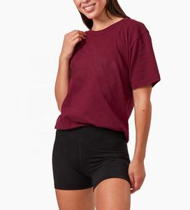 Camisetas de algodón de alta calidad al por mayor para mujer, camiseta de peso pesado de 250g, Camiseta de algodón de gran tamaño Premium, camisetas lisas - Product Image 6