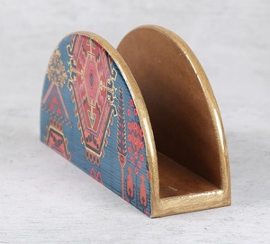 Caja de almacenamiento de pañuelos de papel de madera estilo bohemio de NEHA ENTERPRISES, estuche decorativo impreso para servilletas a los precios más bajos - Product Image 6