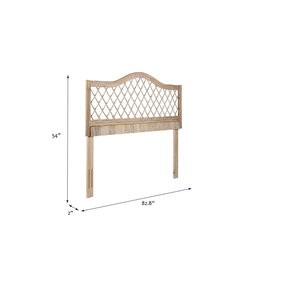 Rattan <b>Headboard</b> for Beds Elegant Natural Fiber Bedding Accessory - Product Image 3
