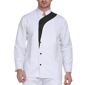 Conjunto de Chaqueta y Pantalón de Chef Ejecutivo Unisex de Alta Calidad, 100% Algodón, Botones Negros, Logotipo Personalizado, Uniformes para Restaurantes - Product Image 3