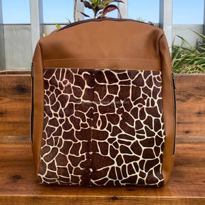 Nueva mochila duradera de cuero genuino de alta calidad para mujeres estudiantes mochila de viaje convertible grande multifuncional con estampado de animales - Product Image 2