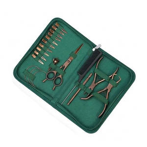 Kit d'outils professionnels pour extensions de cheveux Green Pro, ensemble de micro-anneaux, pince en acier inoxydable, aiguille à boucle pour extensions de cheveux - Product Image 1
